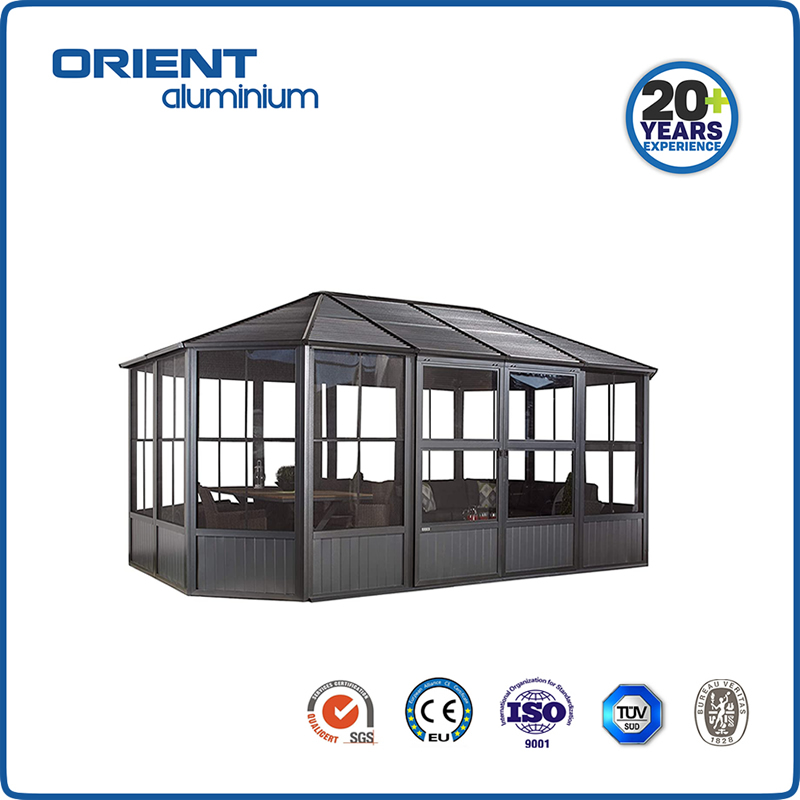 Gazebo Slate with Polycarbonate Roof