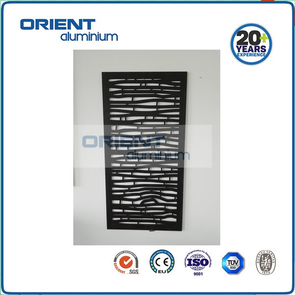 Custom laser cut metal panel decorative screen outdoor metal privacy screen garden screen