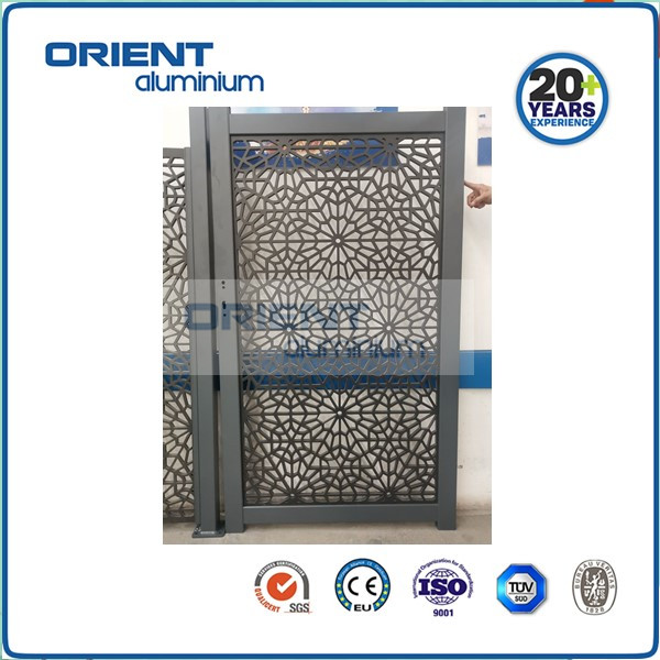 Hot sale laser cut metal privacy screen stainless steel hanging room divider decoration