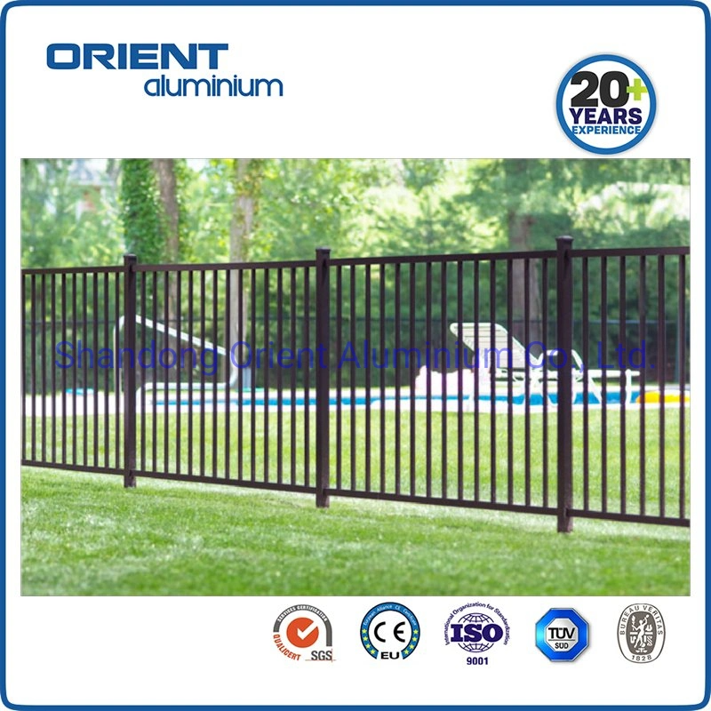Hot Sale Courtyard Decorative Picket Fencing Black Aluminum Wrought Iron Steel Fence