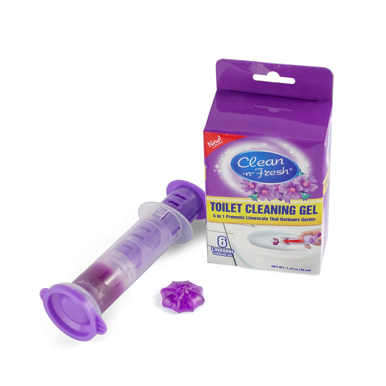Toilet cleaning gel