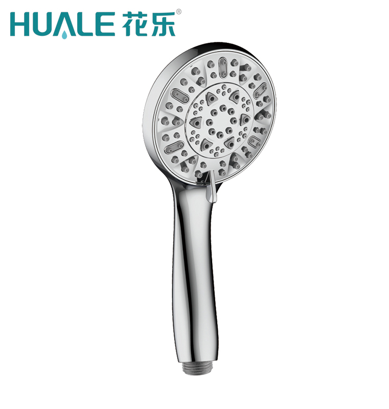 6 function modern ABS chromed handheld shower head