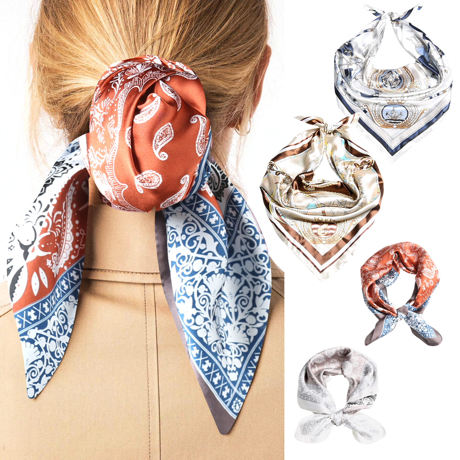 silk satin scarf