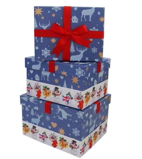 Christmas gift box with bowknot