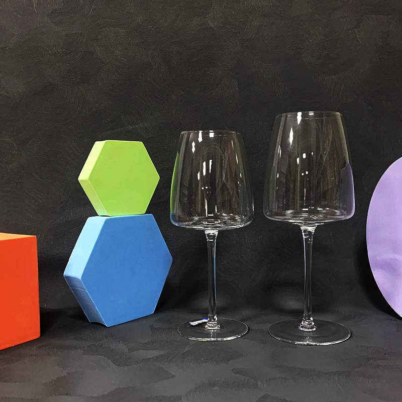 Hand Blown Red Wine Glasses Set Premium Crystal Wine Glass With Long Stem for anniversary home bar