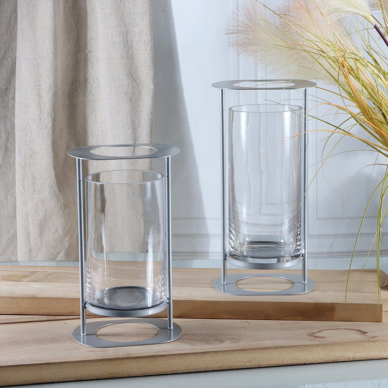 Metal Glass Vase