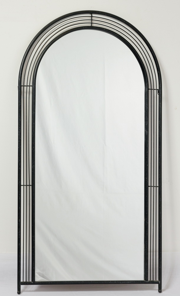 Metal floor mirror