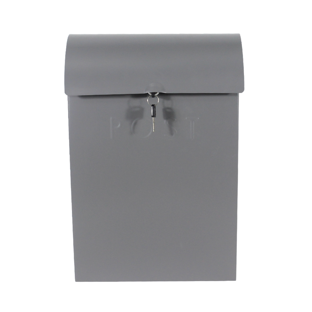 Custom logo mailbox galvanized iron mail box garden decoration post box wall mounted letter box