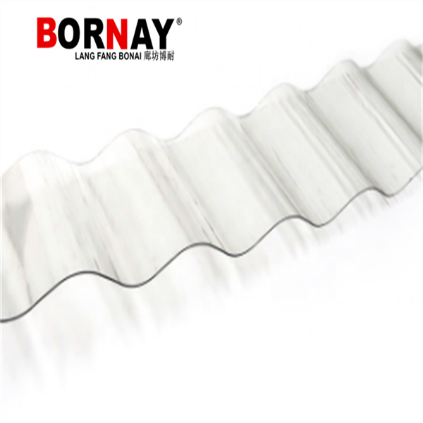 Langfang bonai Roofing Shingles PC Material Polycarbonate Corrugated Sheet