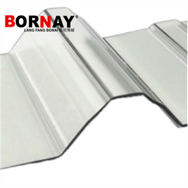 Langfang bonai Roofing Shingles PC Material Polycarbonate Corrugated Sheet