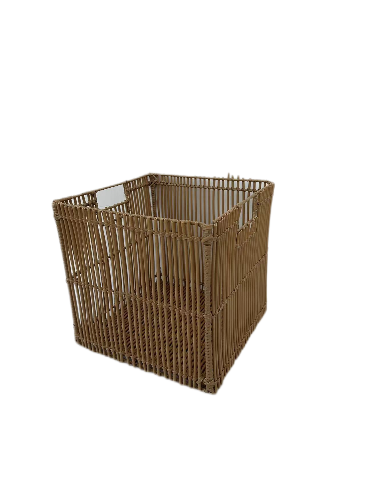 Folding storage basket