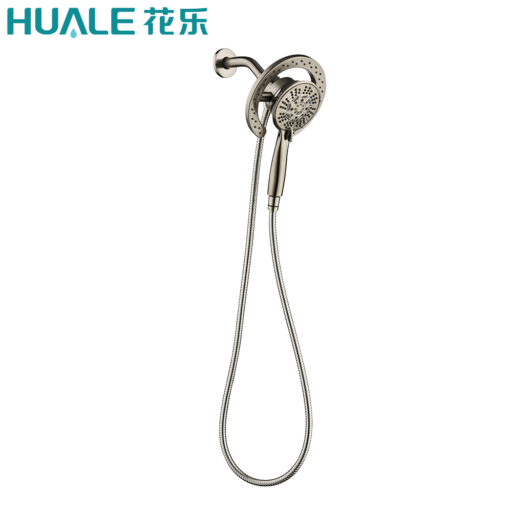 Magnetic 2in1 shower set with removable hand held shower