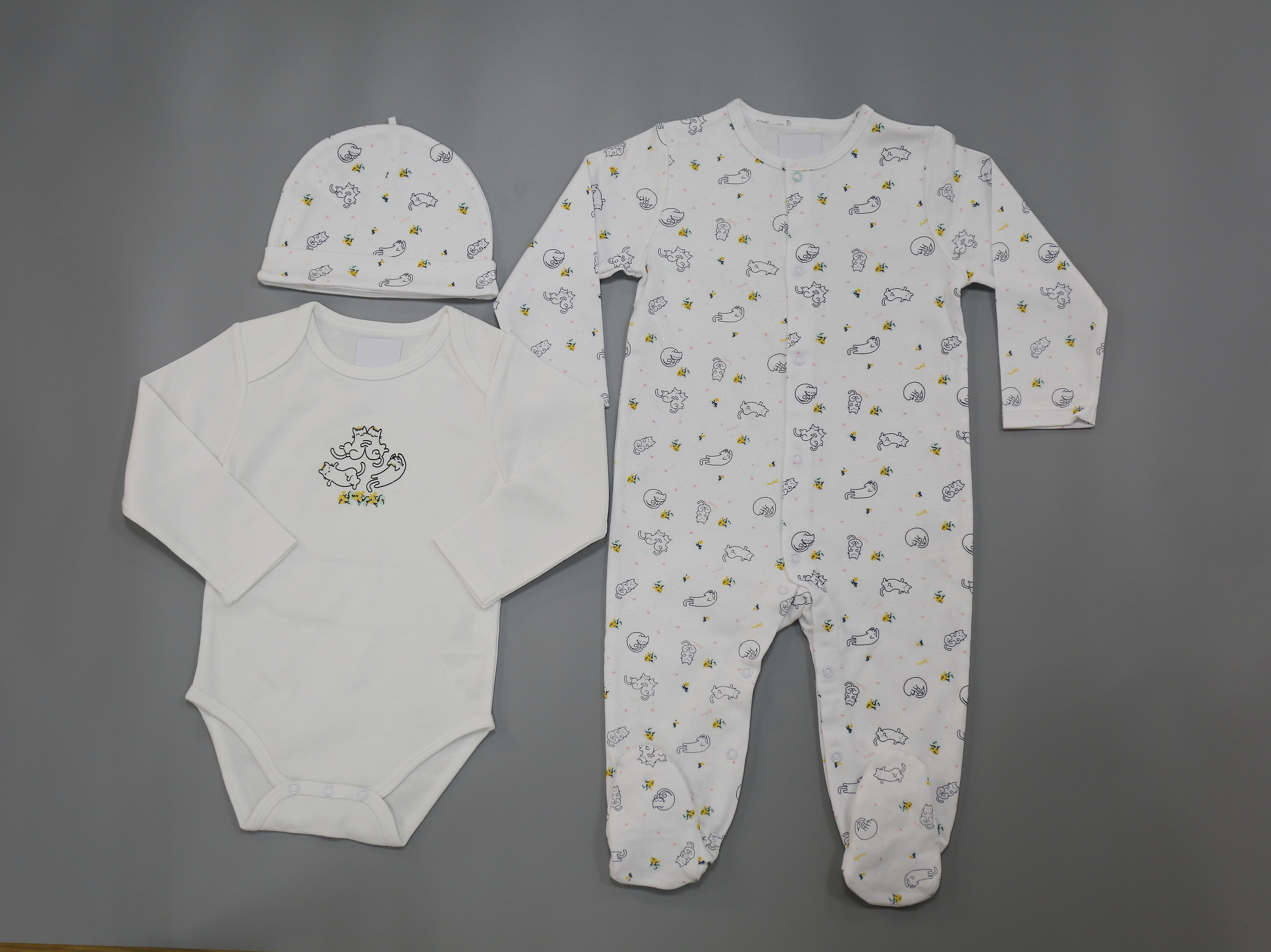 Baby / Infant Interlock long sleeves Babygrow jumper body hat set