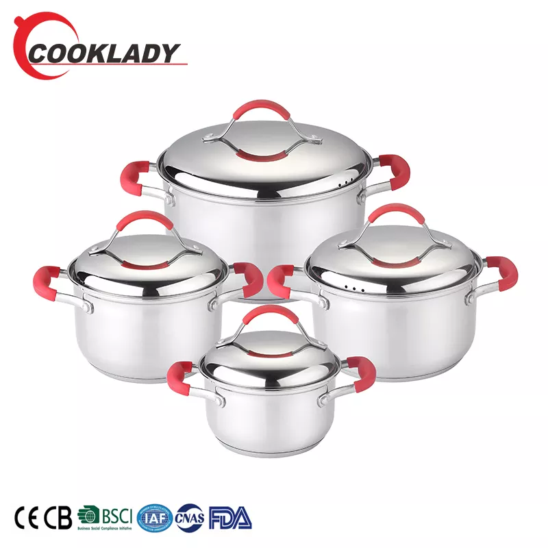 Casseroles Set Stainless Steel Induction Cookware Set Pot