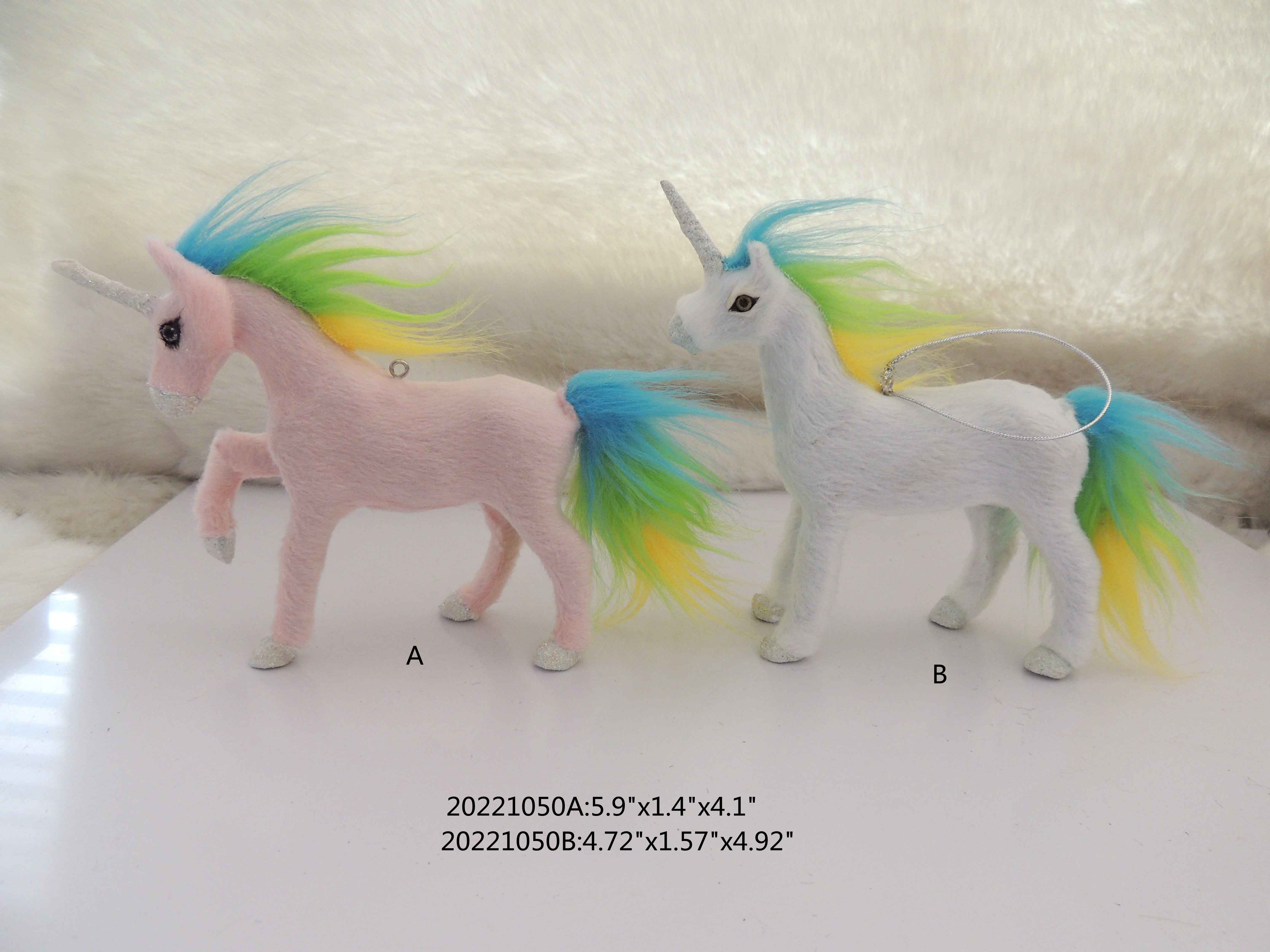 Fake fur unicorn