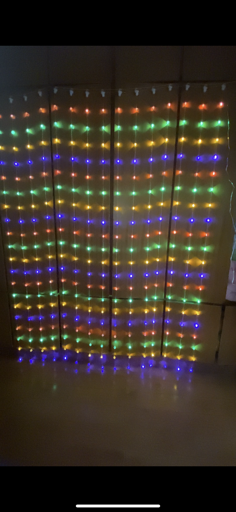 Pellet door curtain string(warmwhite)