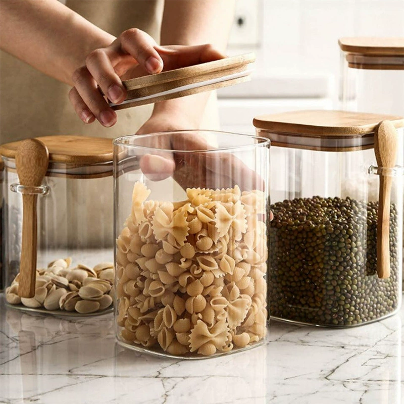 Glass coffee canister