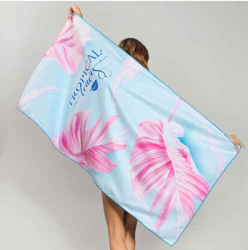 Microfiber Custom Double sides Printed Summer Sand Free Beach Towel