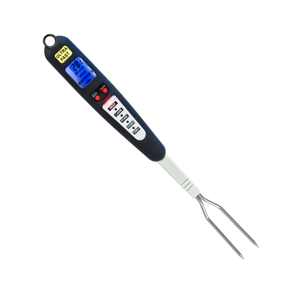 ET930 Cheap Instant Read Easy Setting Timer Probe Grill Oven BBQ Fork Meat Thermometer