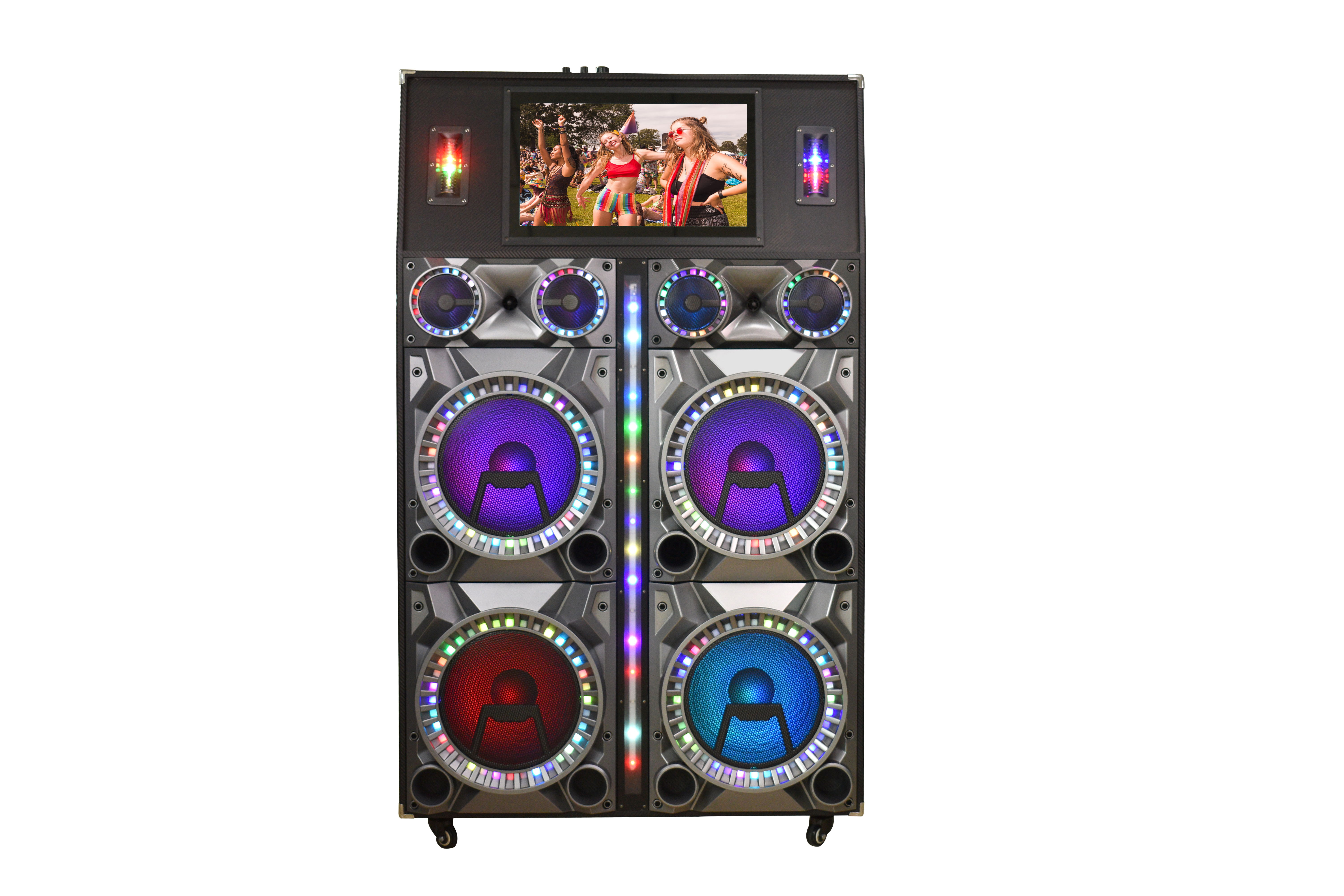 Guangzhou Huaxing Electrical Appliance Karaoke DJ with Screen touch 4*12 PA speaker