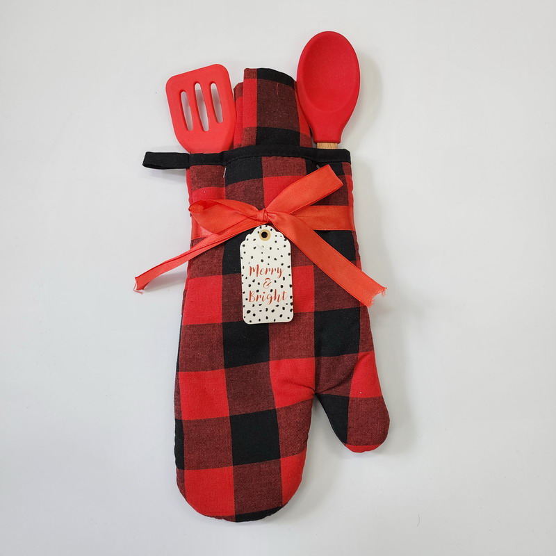 Christmas gift glove towel sets