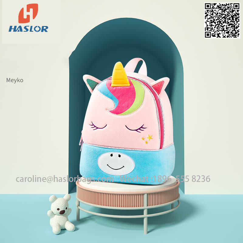 New lovely 3D plush cartoon animals children'sboys and girls toy bag backpack kindergarten schoolbag
