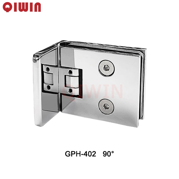 Shower glass clamp, shower hinge