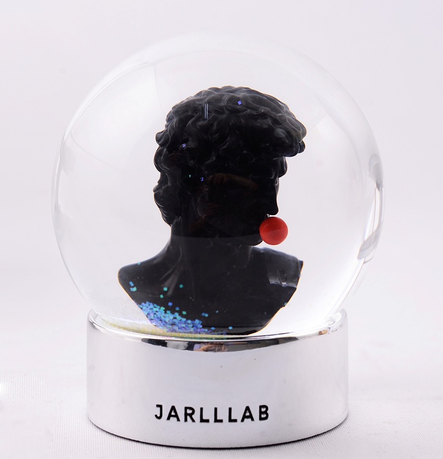 100mm Black Fun David water globe