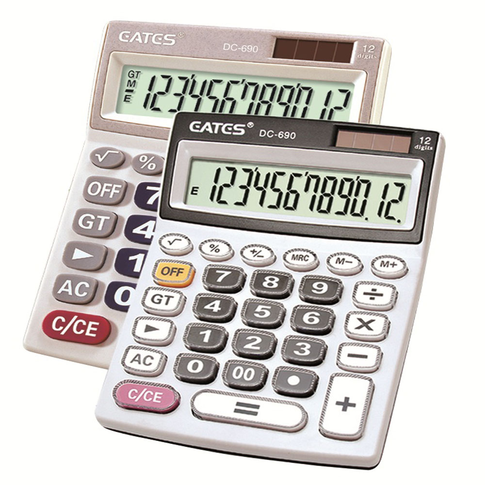 12-Digits Office Business Use Financial Calculator ABS Good Quality Desktop Calculator