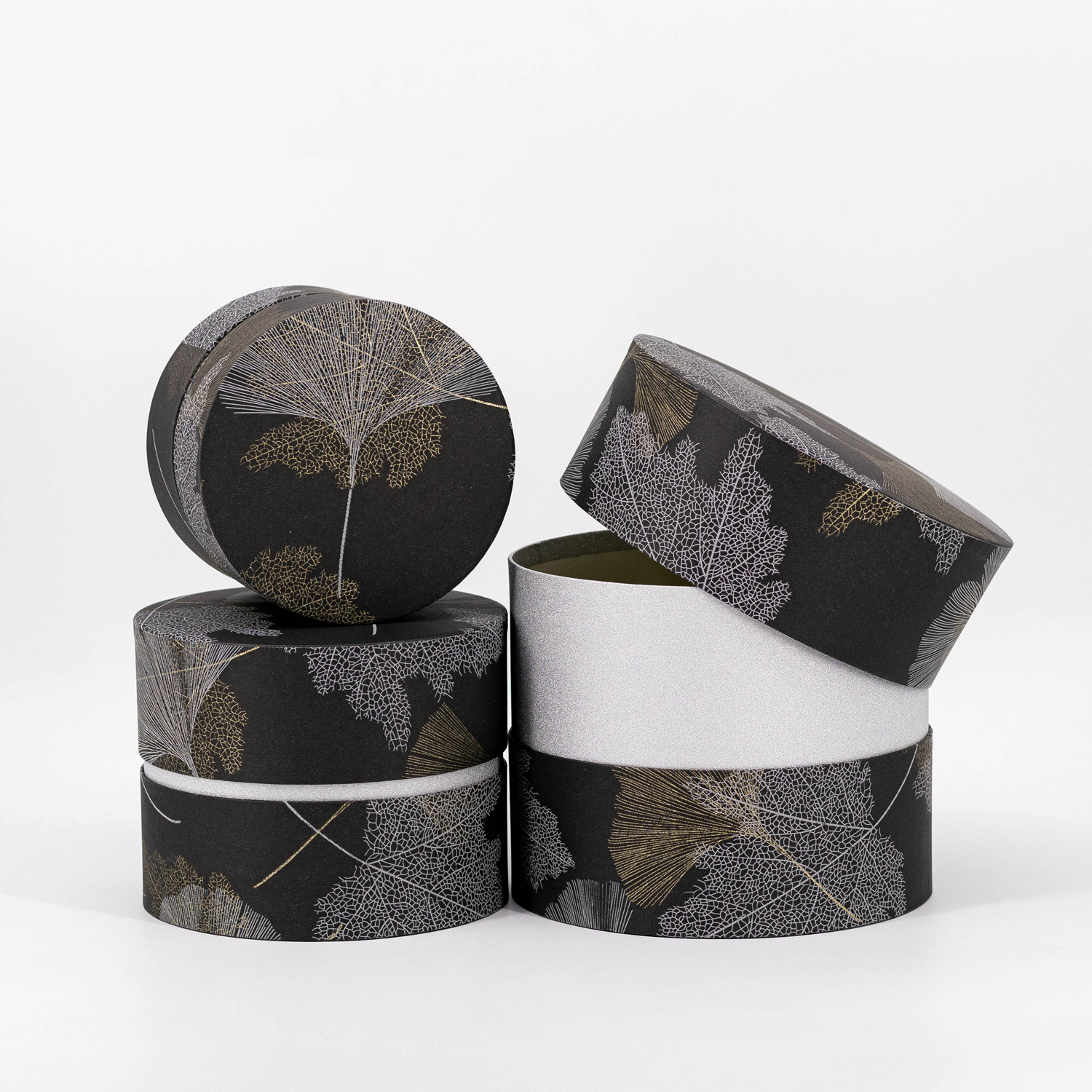 Round Gift Box with High Lid 3/Set