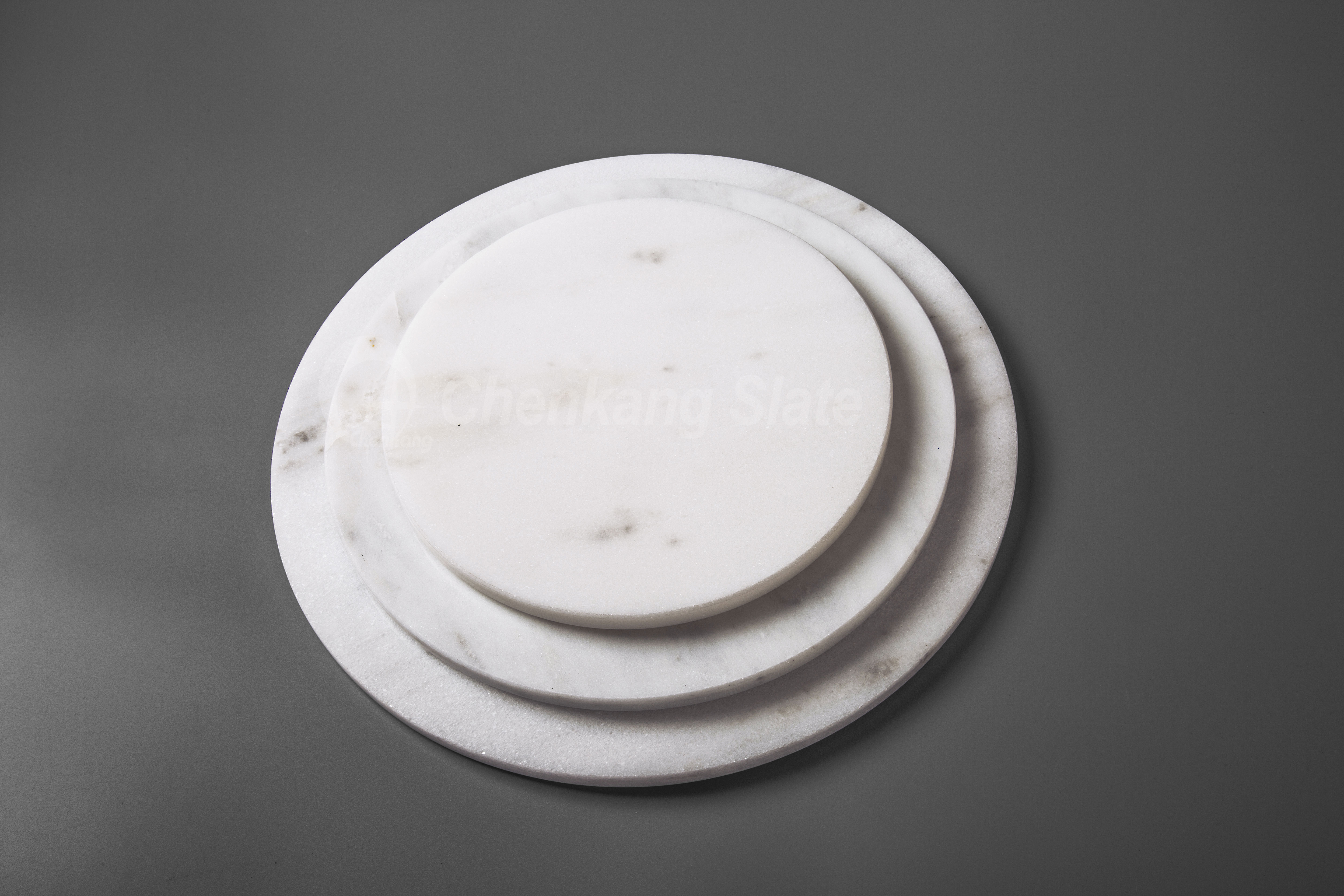 White Marble placemat round shape