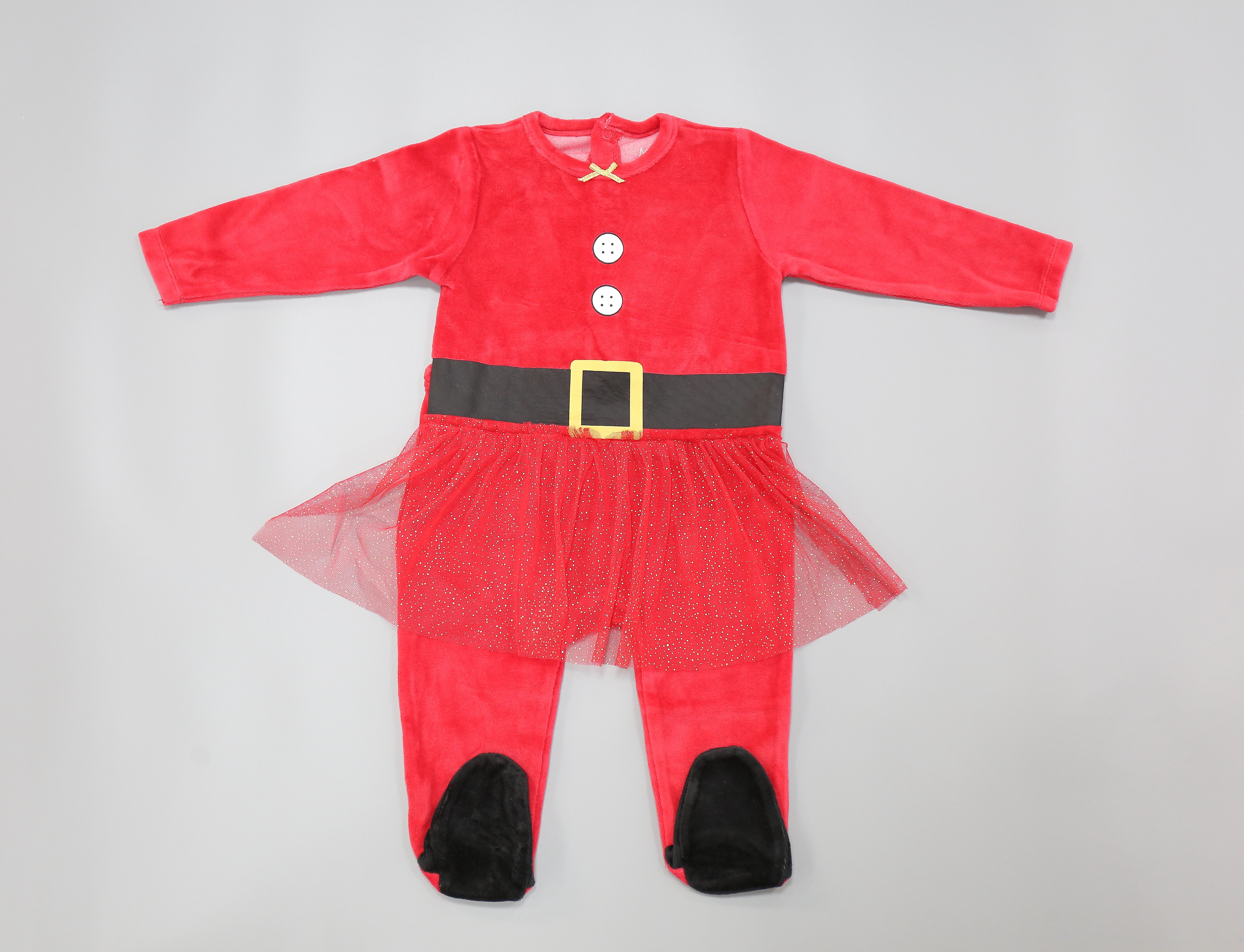 Baby / Infant velvet babygrow jumper Christmas