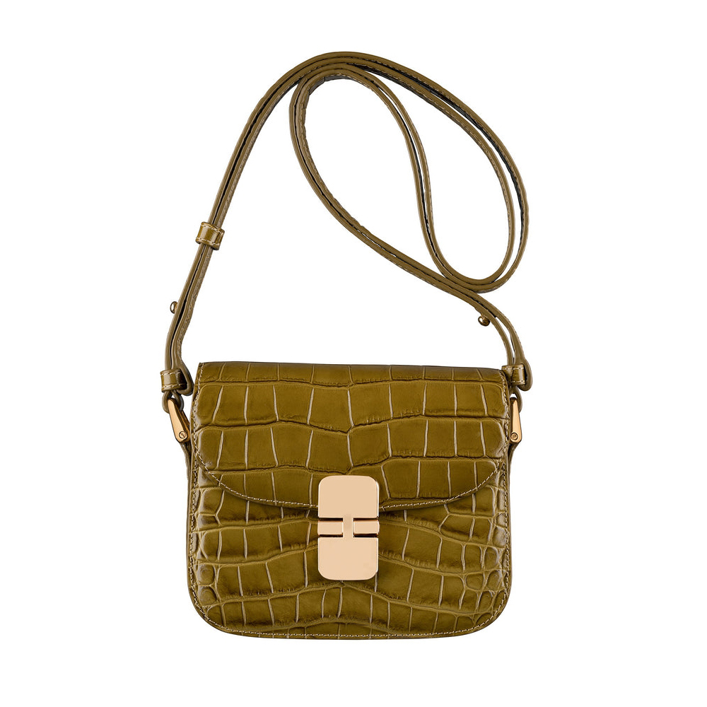 Crocodile PU cross body bag