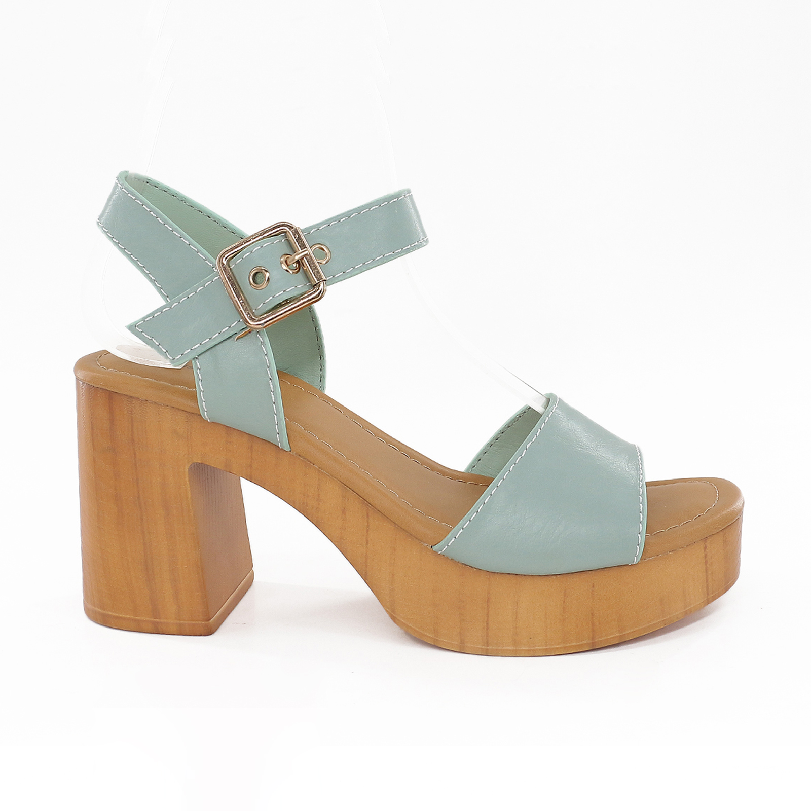 PU Wooded Heel