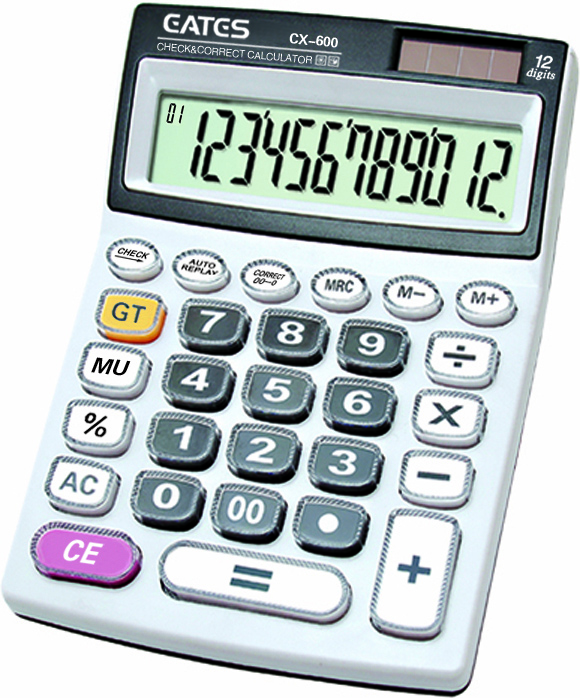 12-Digits Office Business Use Financial Calculator ABS Good Quality Check Correct Calculator