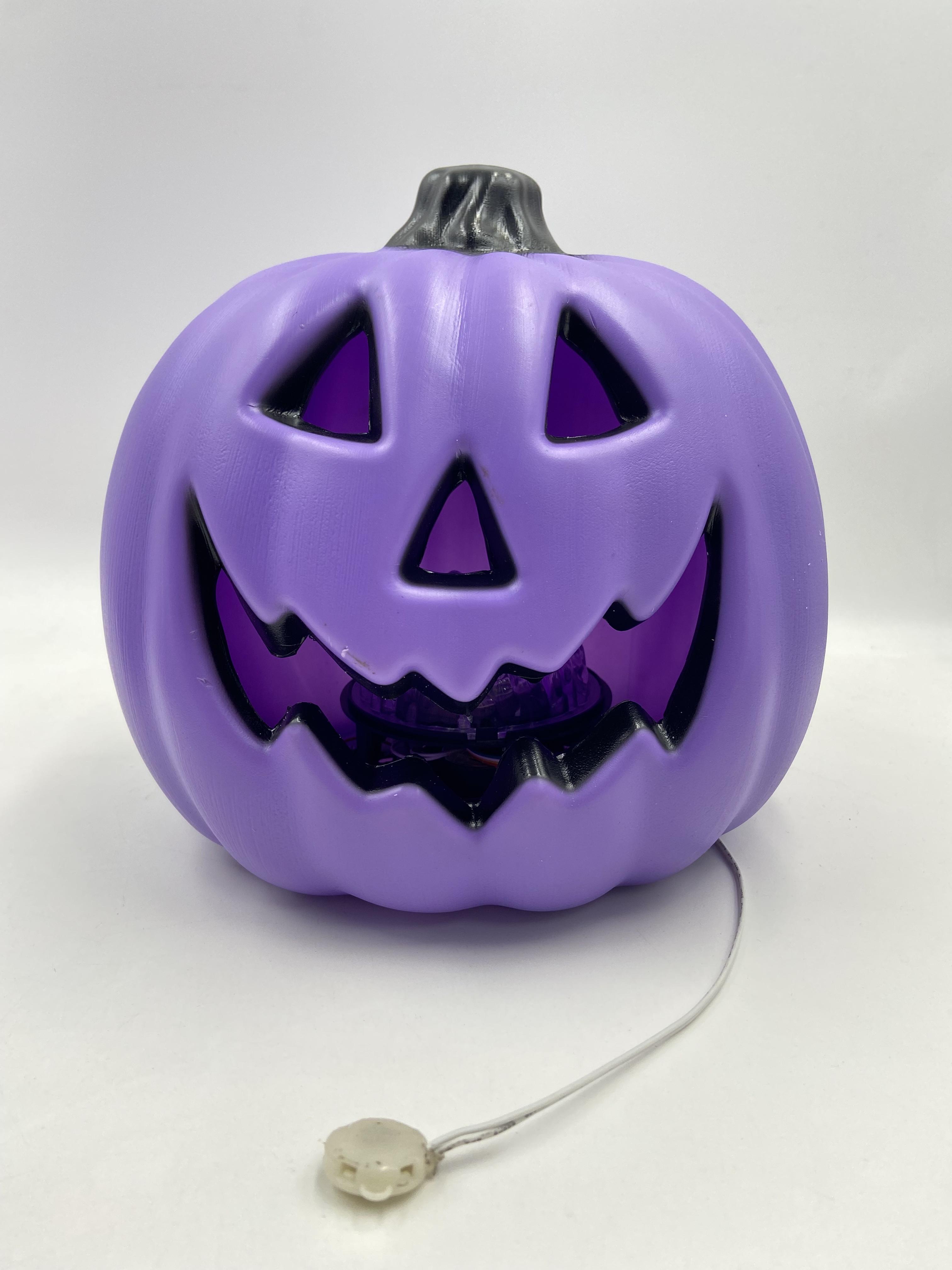 Halloween purple pumpkin colorful light