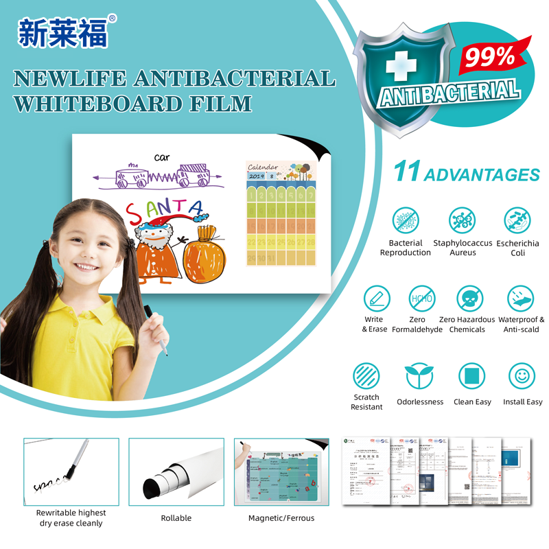 Newlife Antibacterial Whiteboard Film