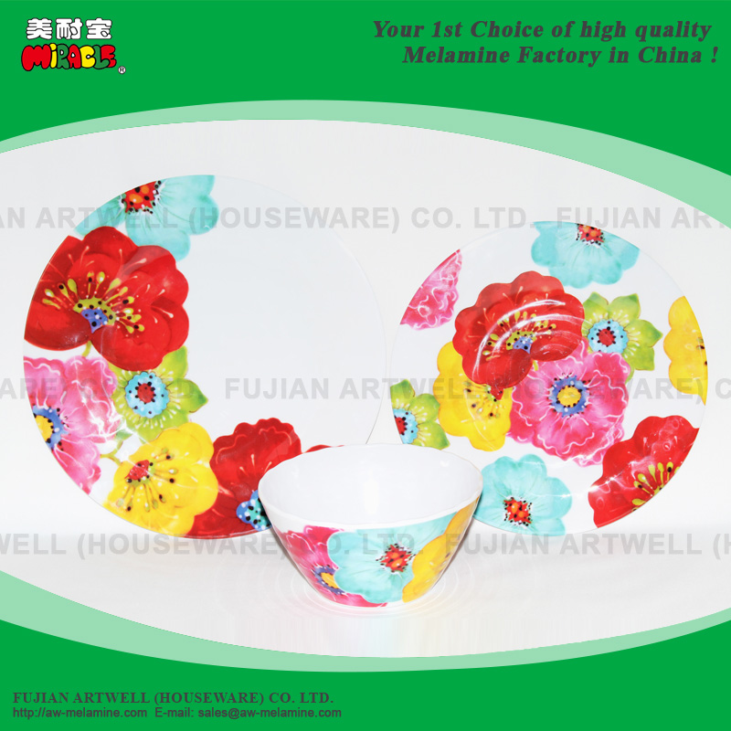 Melamine Plate, Dinner Plate, Dessert Plate, Bowl, Dinnerware Set