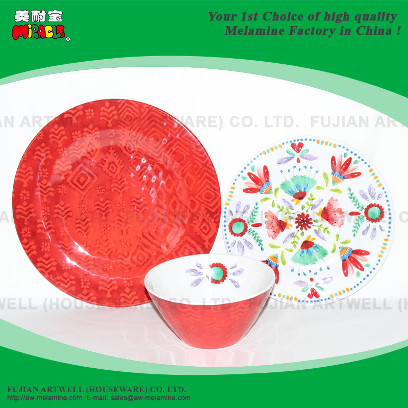 Melamine Plate, Dinner Plate, Dessert Plate, Bowl, Dinnerware Set