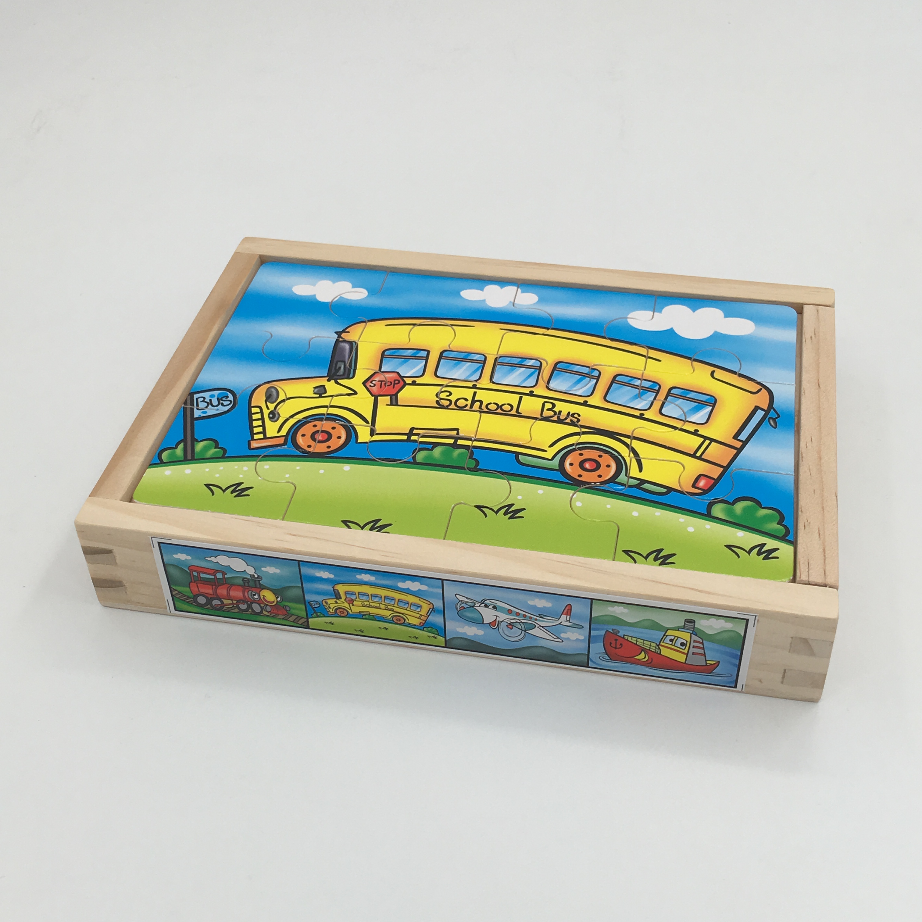 Wholesale kids' early educational wooden puzzle box