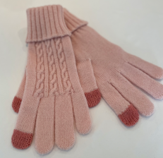 Wool knitted scarf hat glove set