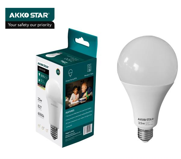 Akkostar 25w LED A Bulb-6500k