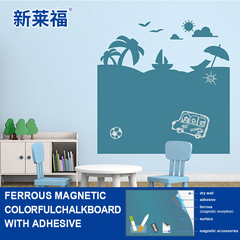 ferrous colorful chalkboard with adhesive