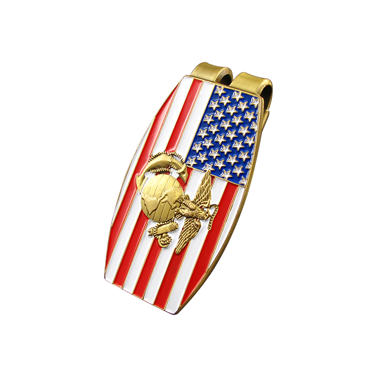 Metal Craft Manufacturer Travel Money Clip Metal Logo Copper