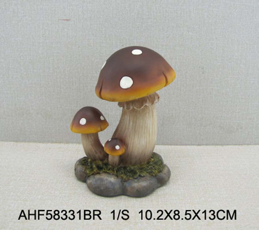 Polyresin Mushroom Statue