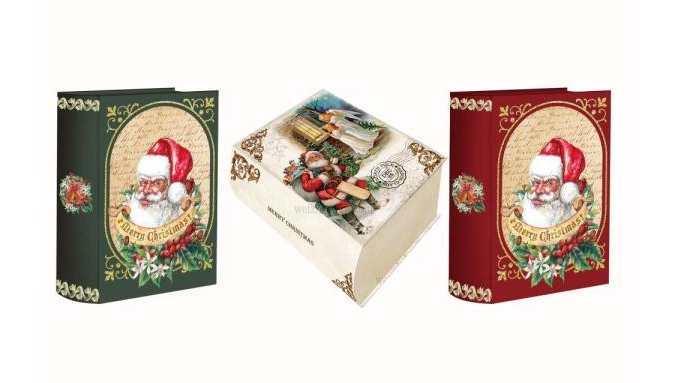 Christmas Santa's book gift box