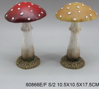 Polyresin Mushroom Statue