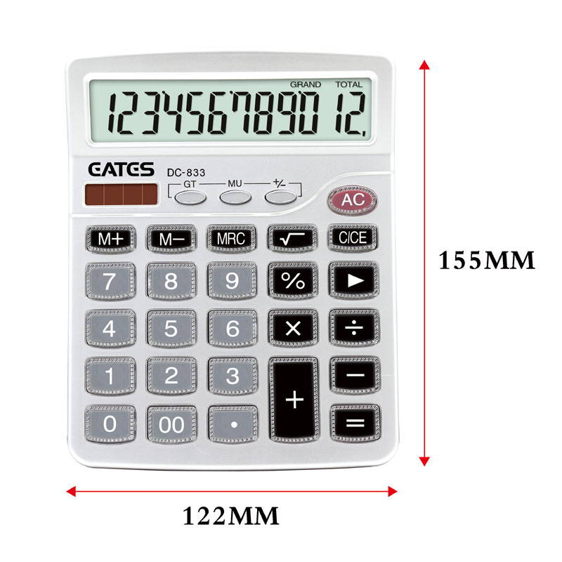 Eates 12-Digits Office Business Use Financial Calculator ABS Good Quality Desktop Calculator