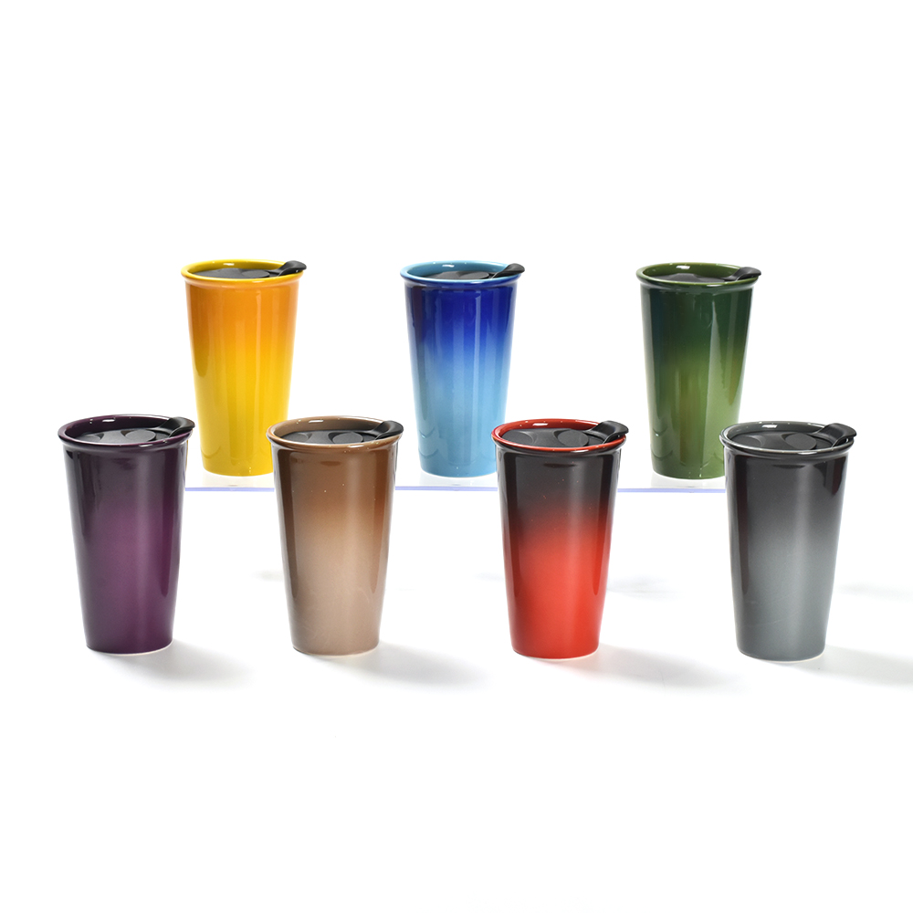 Amazon Custom Color 3.6 inch Travel Ceramic Coffee mug