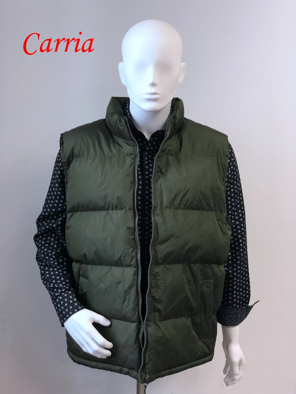 Men's vest, fake down vest, body warmer